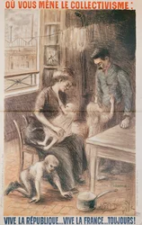 Tehdastyöläisten talo, vaalijuliste, 1909 värillinen lito