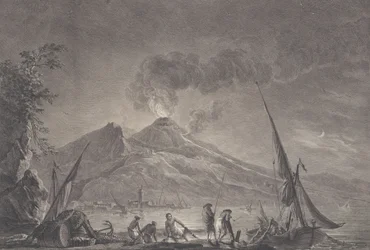 Näkymä Vesuvius-vuorelle sellaisena kuin se oli vuosina 1757, 1762.