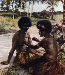 Tatuointi, Brittiläinen Uusi-Guinea (väri litho)
