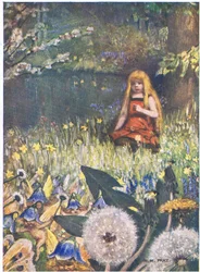 The Maybells and the Flowers: "Nyt tiedän, että enemmän voi jäädä kotiin, toukokuun kellot kutsuvat minua niin (väri litho)