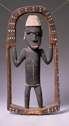 Figuuri Canoe Housesta, Salomonsaaret (puu)
