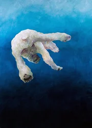 Ursus maritimus 1, 2010 (akryyli pellavalle)