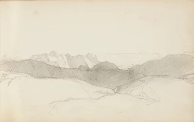 Sivu luonnoskirjasta "Baskimaa", 1862-63