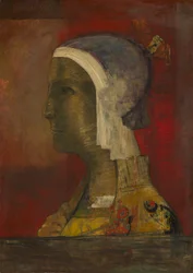 Symbolinen pää, c. 1890.