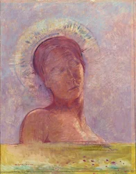 Suljetut silmät - Odilon Redonin maalaus