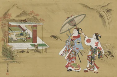 Viittaus Fujiwara no Teikan majaan Oguravuorella