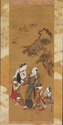 Yukihira ja kaksi Brineneitoa Sumassa, 1700-luku.