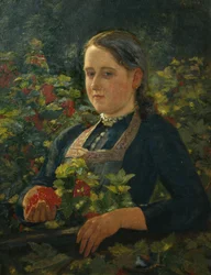 Punaherukat (öljy kankaalle)
