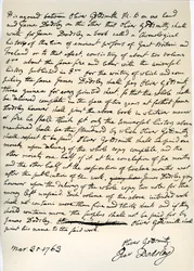 Oliver Goldsmithin sopimus kirjoittaa James Dodsleylle, 31. maaliskuuta 1763.