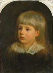 Charles Downing Lay, Taiteilijan pojan muotokuva, n. 1881-1883.