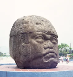 Colossal Head San Lorenzosta, Veracruzista, Meksikosta, esiklassinen (basaltti)