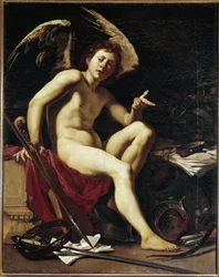 Voitokas rakkaus - Voitokas rakkaus - Orazio Riminaldin (1486-1630) maalaus