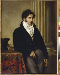 Muotokuva kreivi Sergei Semionovich Uvarovista (1786-1855) - Orest Adamovich Kiprenskyn (1782-1836) maalaus, öljy kankaalle (117,3x90,8 cm)