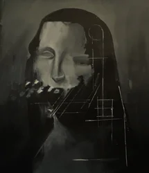 Gioconda, 2023 (akryyli ja öljy kankaalle)