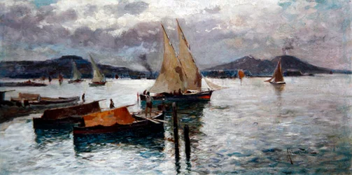Napolinlahti, n. 1900 (öljy aluksella)