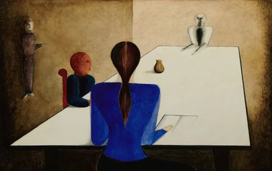 Ryhmä pöydässä, 1923.