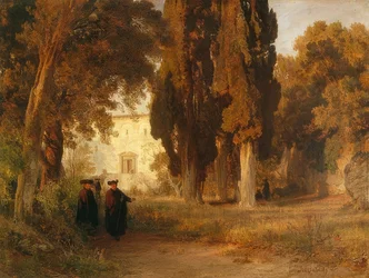 Luostarin puutarha. Vuoden 1857 jälkeen