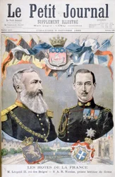 Belgian kuningas Leopold II ja Kreikan ja Tanskan prinssi Nikolai, 1895.