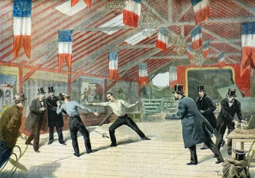 Jules Hippolyte Percherin kuolema,1895 (kuvitus)