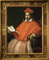 Kardinaali Scipione Borghesen (Scipione Caffarelli-Borghese) (1577-1633) muotokuva Ottavio Leoni -