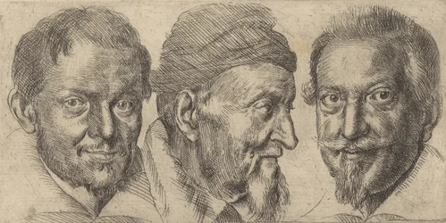 Kolme muotokuvaa, jotka mahdollisesti edustavat Camillo Grafficia, Ercole Pedemontea ja Antonia ..., n. 1620-30.