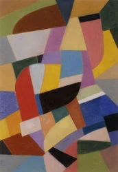 Sävellys; Kompositio, n. 1935-1937 (pastelli paperille)