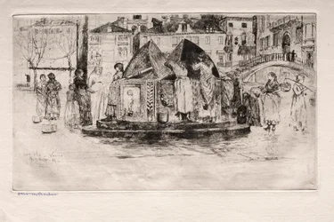 Venetsian etsaukset: Pozzo San Vio, 1882.
