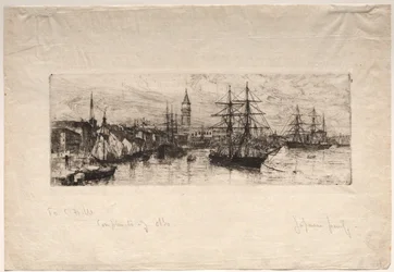 Shipping ja Ducal Palace, 1880.