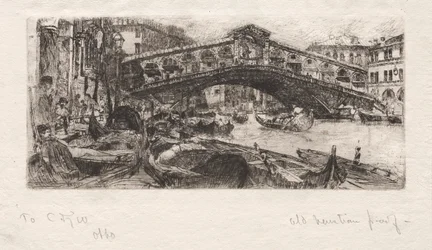 Rialto, Venetsia, 1880.