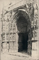 "St Merrin kirkon sisäänkäynti", 1915