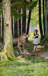 Punahilkka, noin 1900 (postikortti).