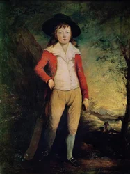 William Sewardin muotokuva krikettimailan kanssa, n. 1788-91