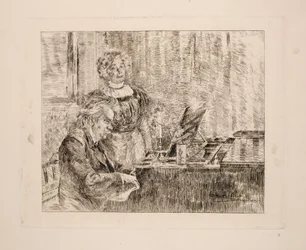 Edvard ja Nina Grieg pianolla