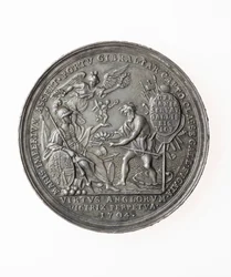 Brittiläisten voittojen muistomitali, 1704 (hopea)