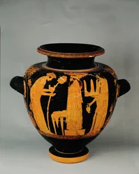 Dionysos-festivaali kahden naispuolisen akolyytin kanssa ...
