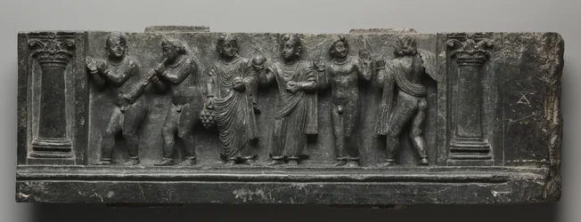 Bachlanian hätäapu, Pakistan, Gandhara, Buner Area, Varhainen Kushan-kausi (Ad 1-320) (liuske)