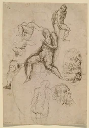 Arkki maalausta varten Salone del Maggior Consigliossa, Ducal Palace, Venetsia, n. 1578