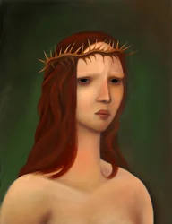 Ecce Homo, 2023 (öljy puupaneelille)