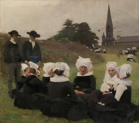 Bretonilaiset naiset Pardonissa, 1887.
