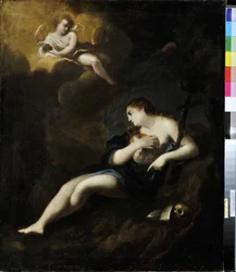 Marie Madeleine penitente (öljy kankaalle)