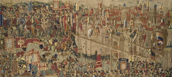 Pastranan kuvakudokset, Tournain valmistus, luultavasti Passchier Grenierin työpajasta, n. 1471 - 1475 (kuvakudos).