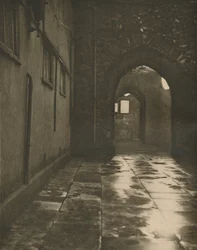 Archway to the Abbots Court at Westminster Abbey, c1935.