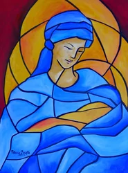 Maria täynnä armoa, 2005 (akryyli kankaalle)