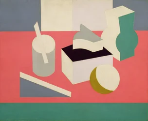 Peinture Nature Morte, 1919 (öljy & kynä kankaalle)