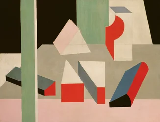 PeintureNature Morte, 1928 (öljy & kynä kankaalle)