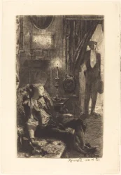 Iza nukkuu Izan uni, 1885.