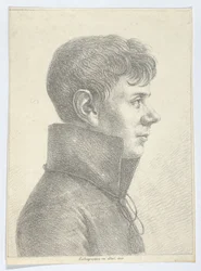 Nuoren miehen muotokuva profiilissa, 1808, 1808.