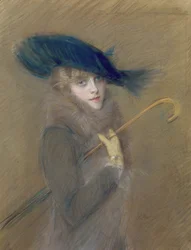 Elegant Lady (pastelli paperille)