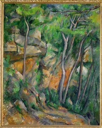 Dans le Parc de Chateau Noir (öljy kankaalle)