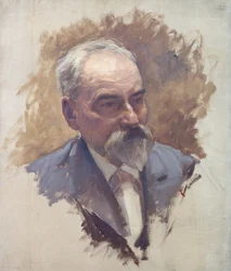 André Theuriet (1833-1907) (öljy kankaalle)